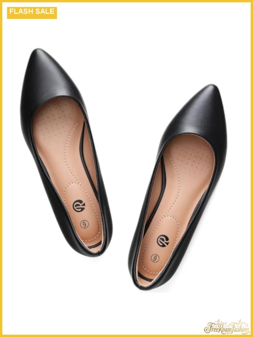 Pointed Toe Ballet Flats Slip On Comfort Work Dress Shoes